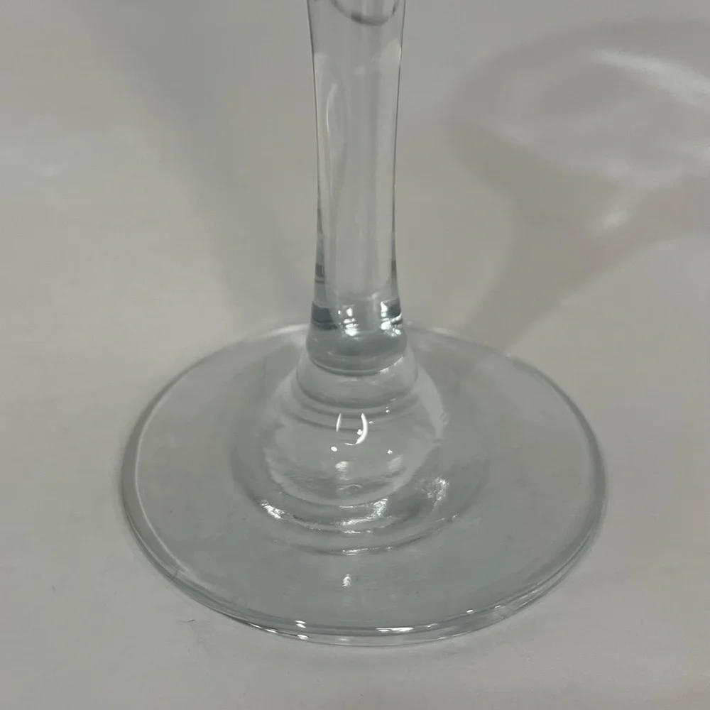 Gold Rimmed Crystal Stemmed Candlestick Holders 6.75” Formal Elegant VTG 2 Set